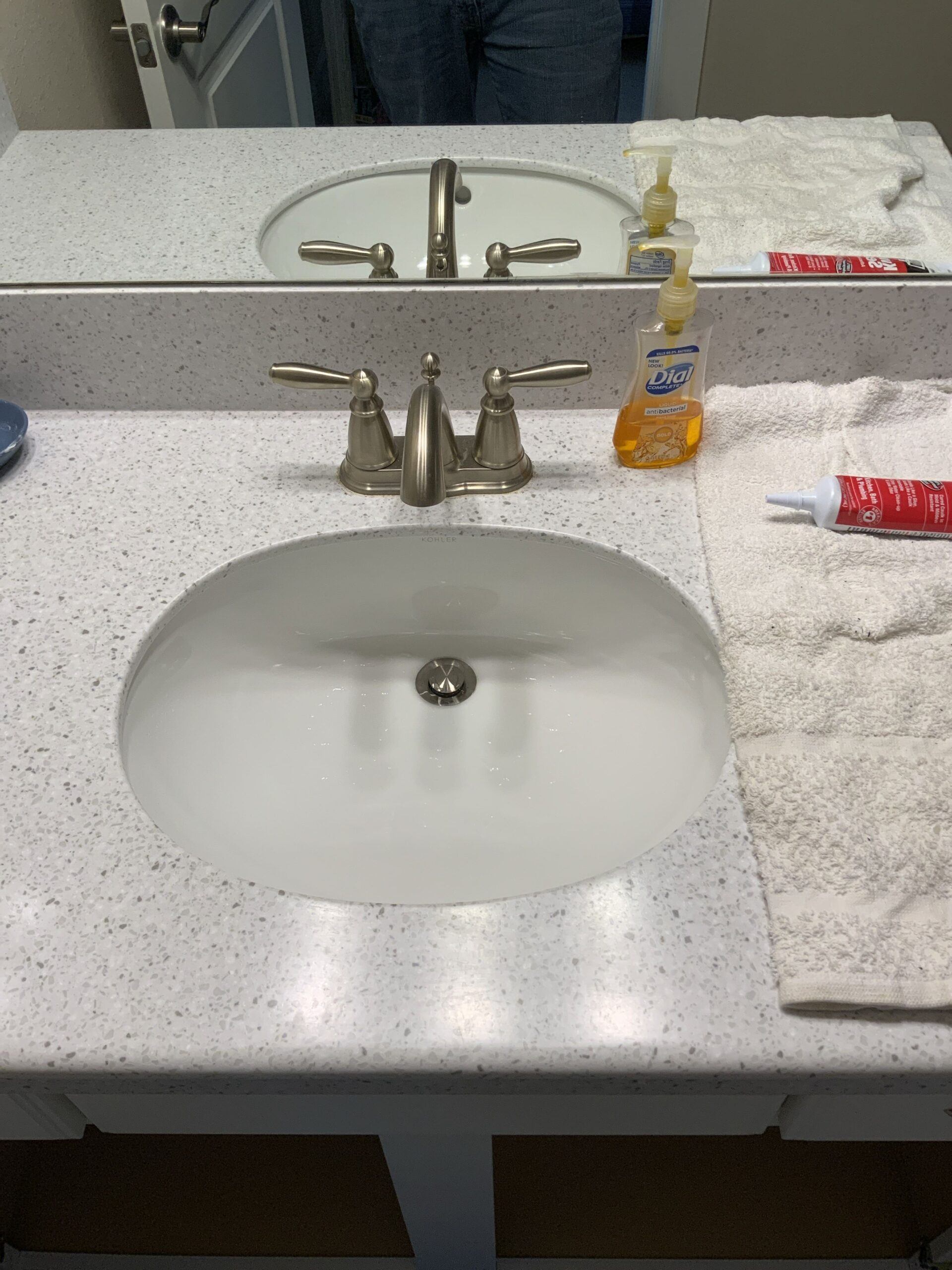 Undermount sink replacement
