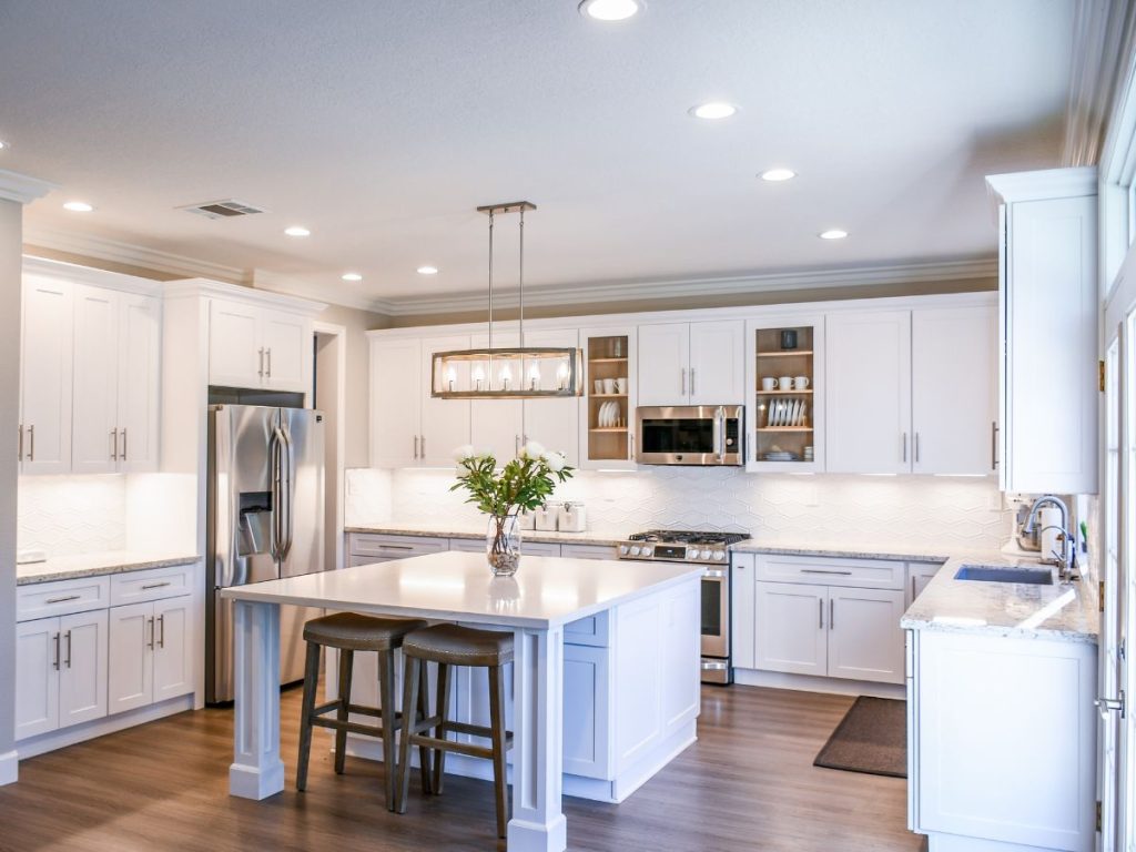 Stylish kitchen design with potential for Plumbing Remodel