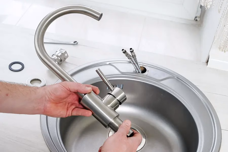 Faucet with potential lead exposure risk