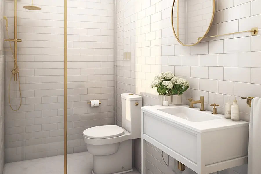 Bathroom sink with possible gas smell issue