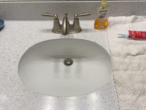 Undermount sink replacement
